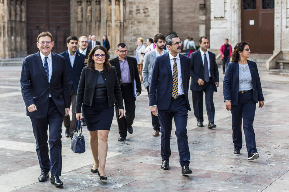 9-10-2015 Actos institucionales en el Palau de la Generalitat con motivo del 9 d´octubre , día de la Comunidad Valenciana.