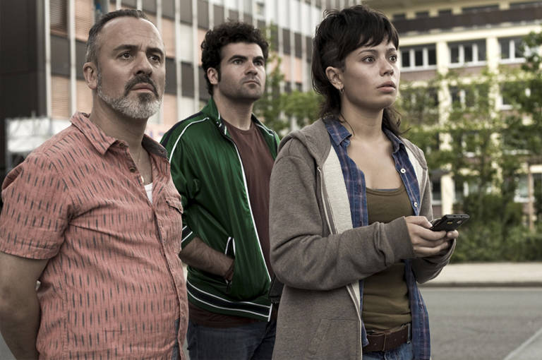 Javier Gutiérrez, Pep Ambrós y Anna Castillo, en un momento de la película.