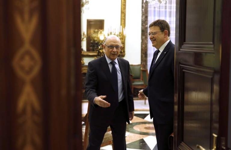 Montoro junto al presidente de la Generalitat, Ximo Puig, durante una de sus reuniones