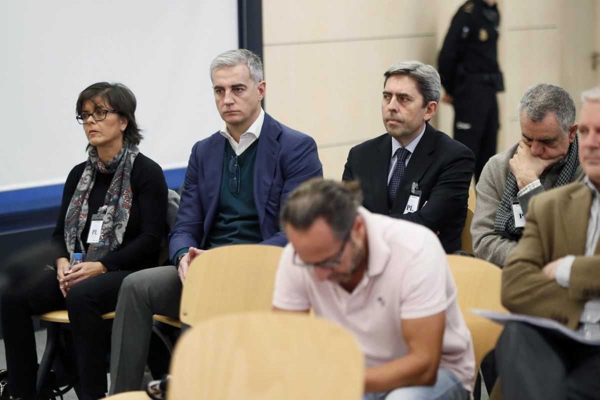 Cristina Ibáñez, Ricardo Costa, Vicente Rambla y Cándido Herrero, tras Álvaro Pérez. Foto: EFE