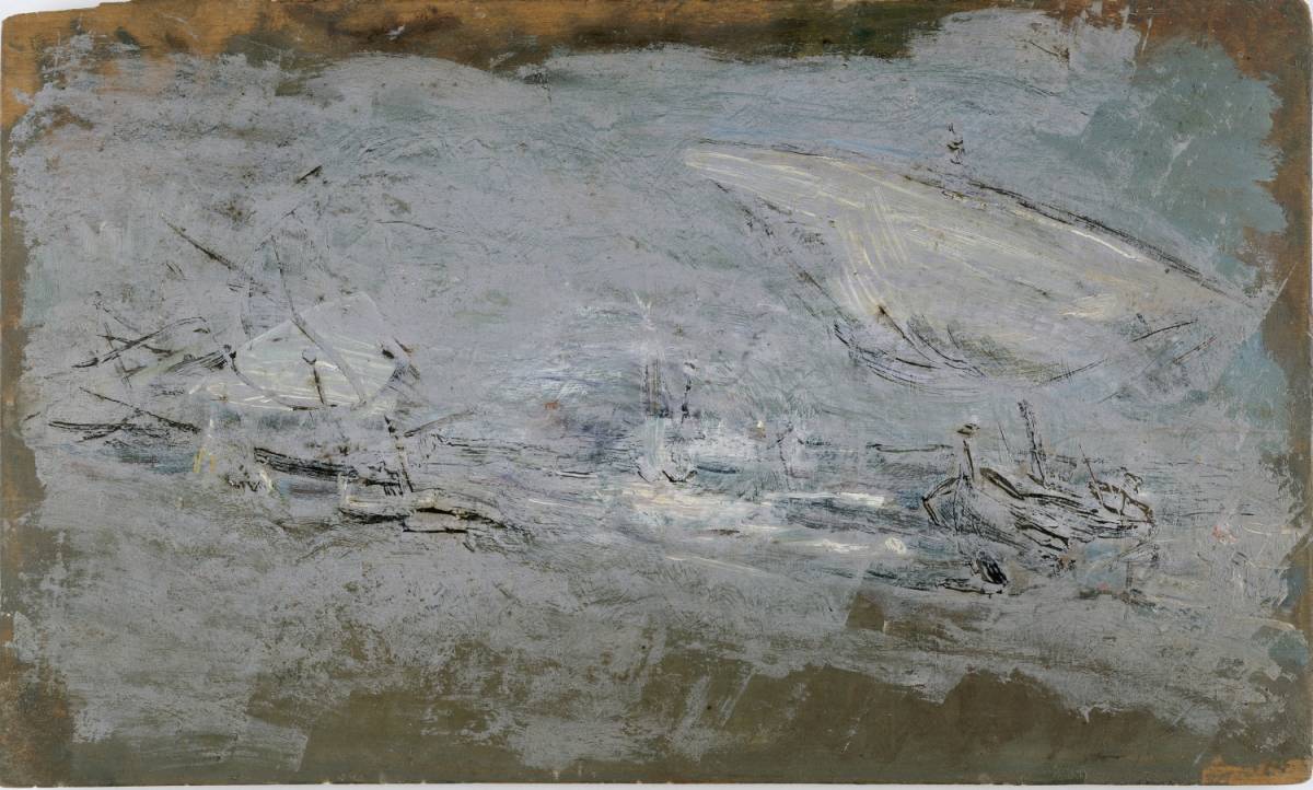 'Barcas en blanco', Ignacio Pinazo.