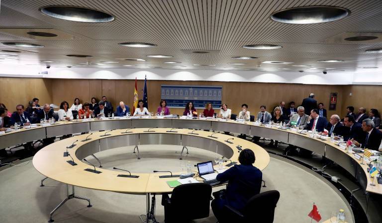 Sesión del Consejo de Política Fiscal y Financiera (CPFF). Foto: EFE