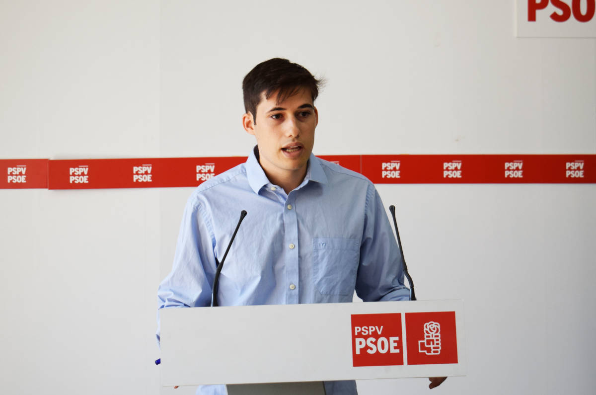 El portavoz de los socialistas de València, Borja Sanjuan. Foto: VP