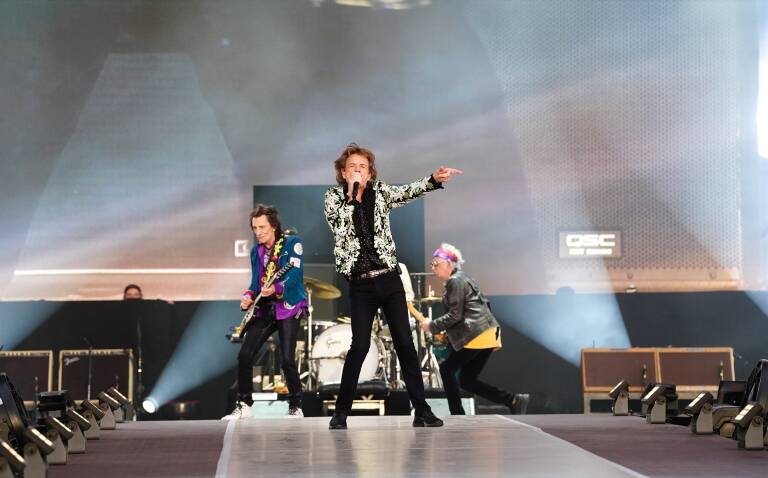 Los Rolling Stone en concierto. Foto: IAN WEST/PA WIRE/DPA