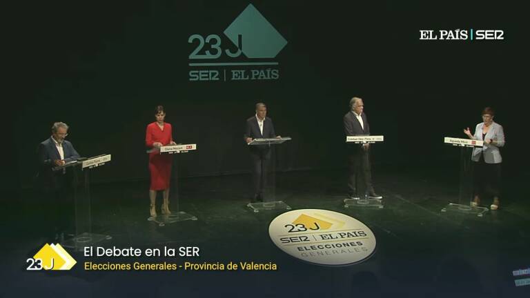 Los candidatos por Valencia a las elecciones generales del próximo 23 de julio. Foto: VP