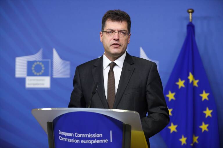El comisario de Gestión de Crisis europeo, Janez Lenarcic. Foto: EUROPA PRESS/CONTACTO/ZHENG HUANSONG 