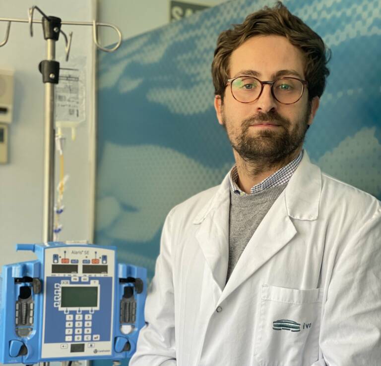 El doctor Marcos Melián, médico adjunto del Servicio de Oncología Médica del IVOd de Digestivo del IVO