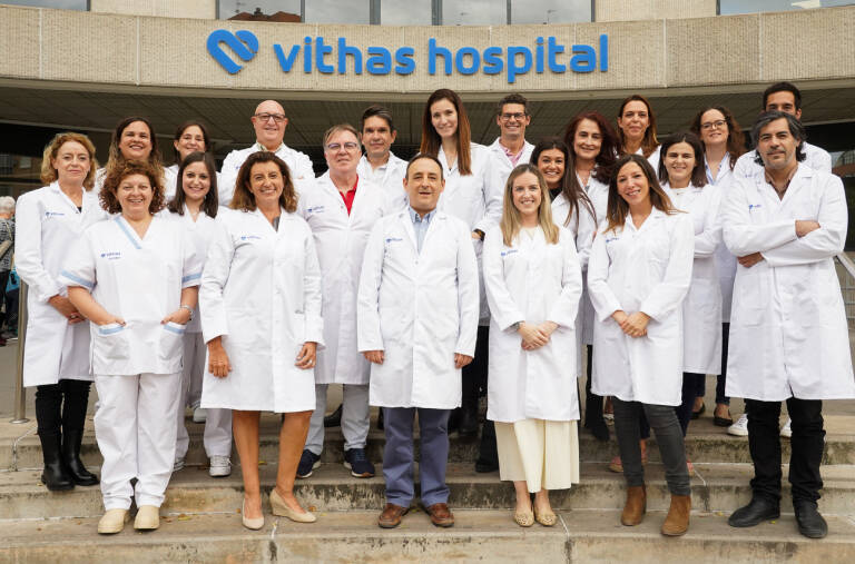 Equipo humano de la Unidad de Oftalmología del Hospital Vithas Valencia 9 de Octubre.