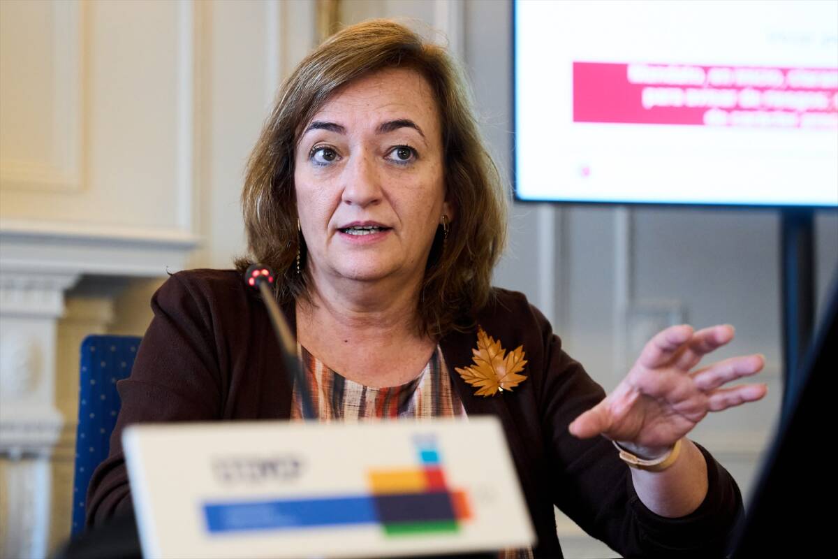 La presidenta de la AIReF, Cristina Herrero. Foto: JUANMA SERRANO/EP